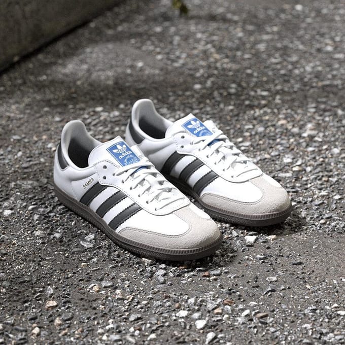 Adidas Samba Kindersneakers - Wit - Maat 38 - Suède