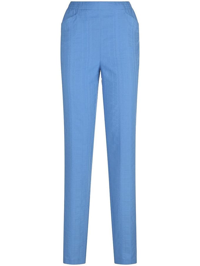 Broek taps toelopende pasvorm Van Peter Hahn blauw