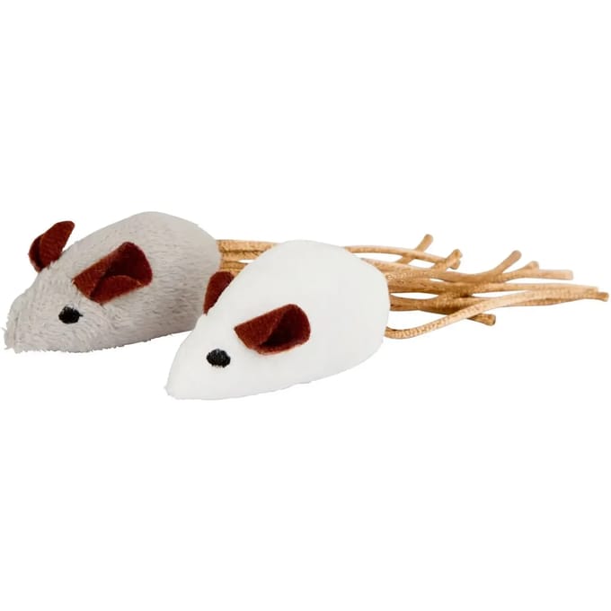 Kerbl Muis grijs/wit 7 Centimeter 2 stuks