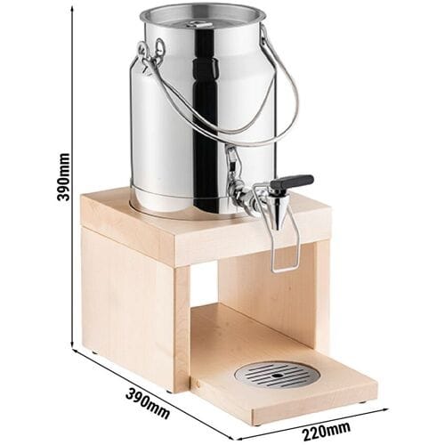 GGM Gastro Milchspender - BRIDGE - 3 Liter - inkl. Kühlakku im Standfuß & Touchless Adapter
