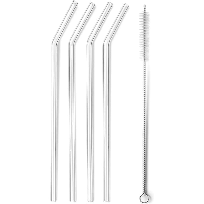 Rietje met schoonmaakborstel voor glas Lacor (x4)