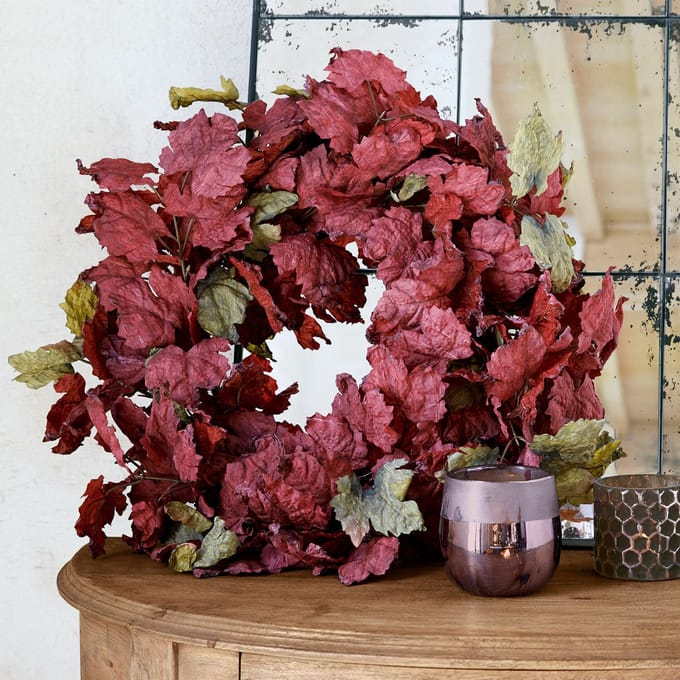 LOBERON Krans Camirissa bordeaux/groen