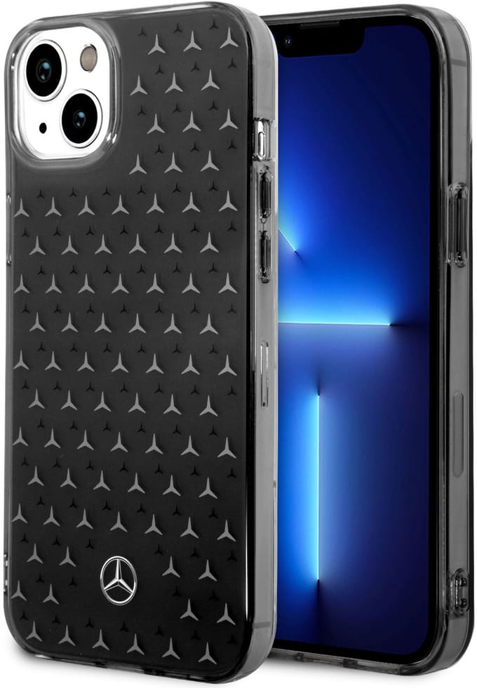 Mercedes-Benz Back cover - iPhone 14 Plus & 15 Plus - Zwart - Schokabsorberend TPU - Premium design