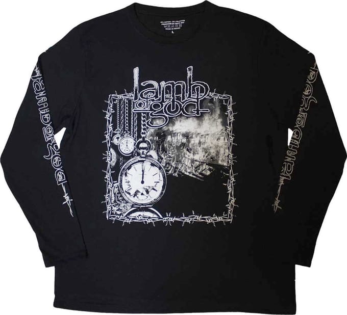 Lamb Of God - Barbed Wire Longsleeve shirt - S - Zwart