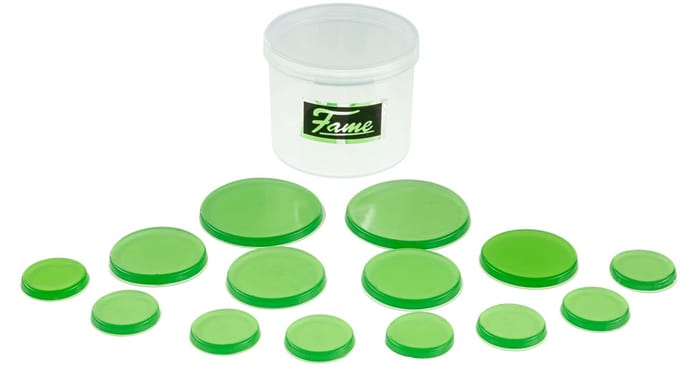 Fame Space Gel Damper Pads Green Mix Pack - Accessoire voor drumvellen