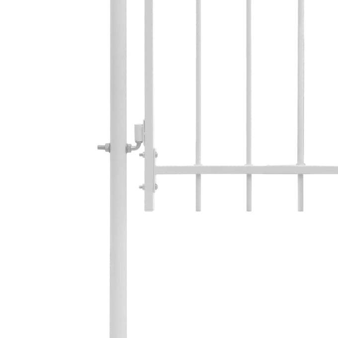 vidaXL Tuinpoort Woerden staal 1x1,5m wit