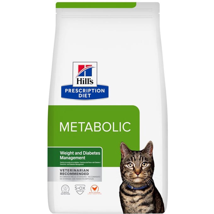 2x12kg Metabolic Advanced Weight Solution Kip Hill's Prescription Diet Kattenvoer