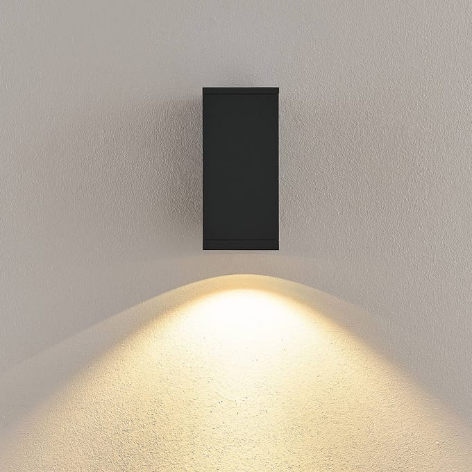 Deko-Light LED buiten wandlamp ShoreLine Pro Square, donkergrijs, 830/840