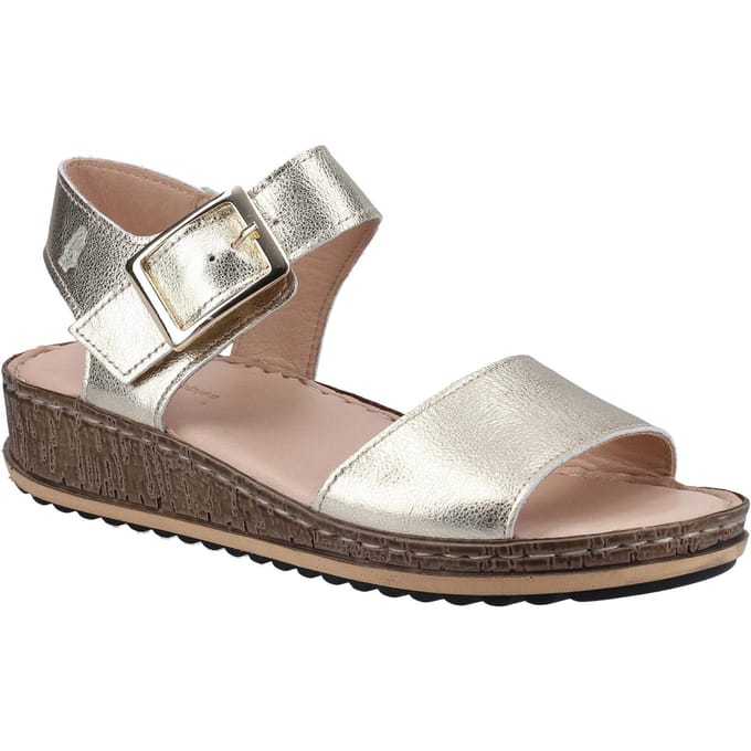 Hush Puppies Dames/dames Ellie leren sandalen (Goud)