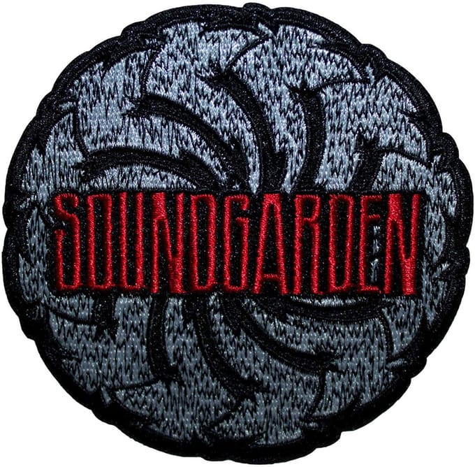 Soundgarden - Logo Swirl Patch - Zwart/Wit