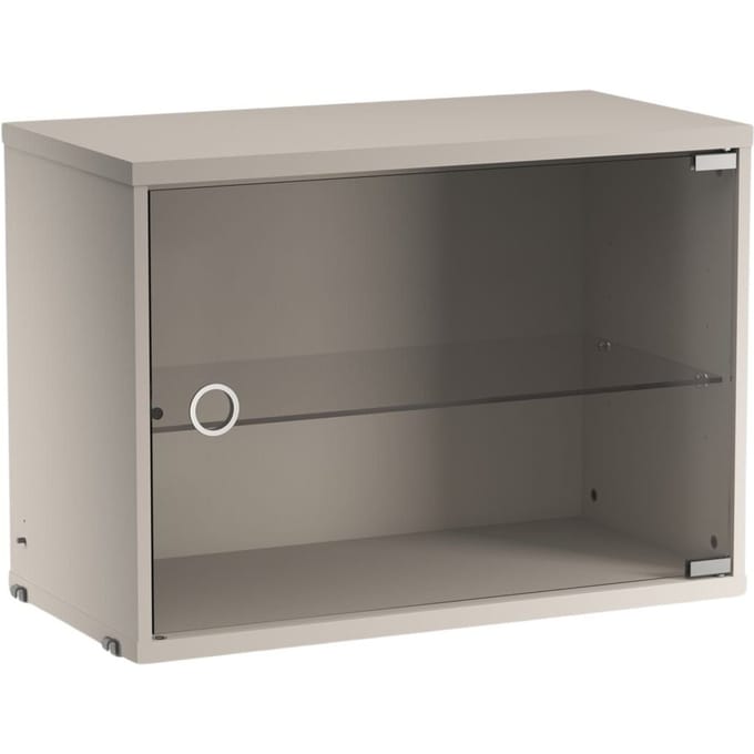 String Furniture Vitrinekast met glazen deur - beige