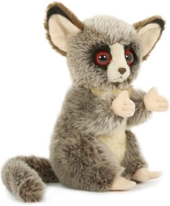 Semi Spookdiertje knuffel - 18 cm - pluche - oerwoud dierenknuffels