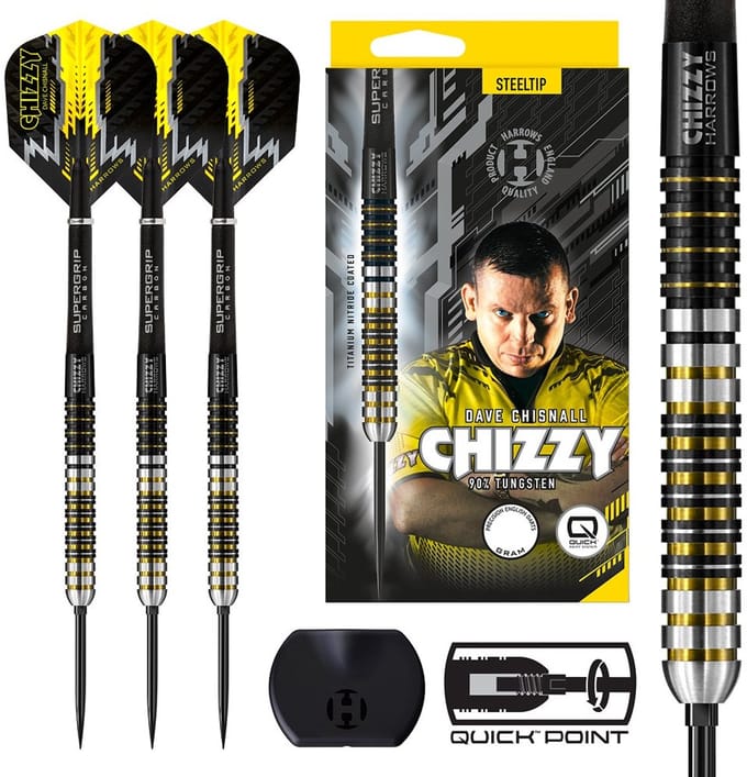 Chizzy 90% Tungsten 22Gr Quick Point -Harrows Darts