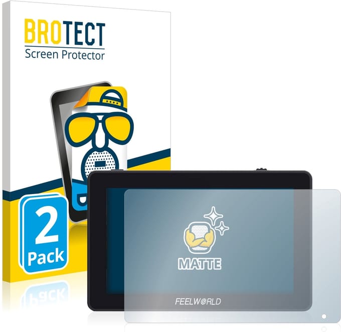BROTECT - Screenprotector voor Feelworld F6 Plus - Folie Beschermfolie matte 2 Stuks