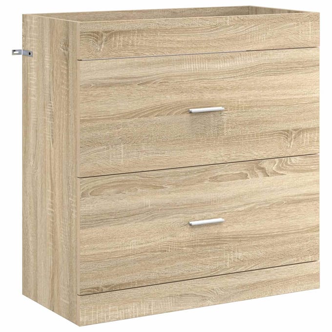 vidaXL - Badkamer - Onder - Het - Wastafel - Kast - Sonoma - Eiken