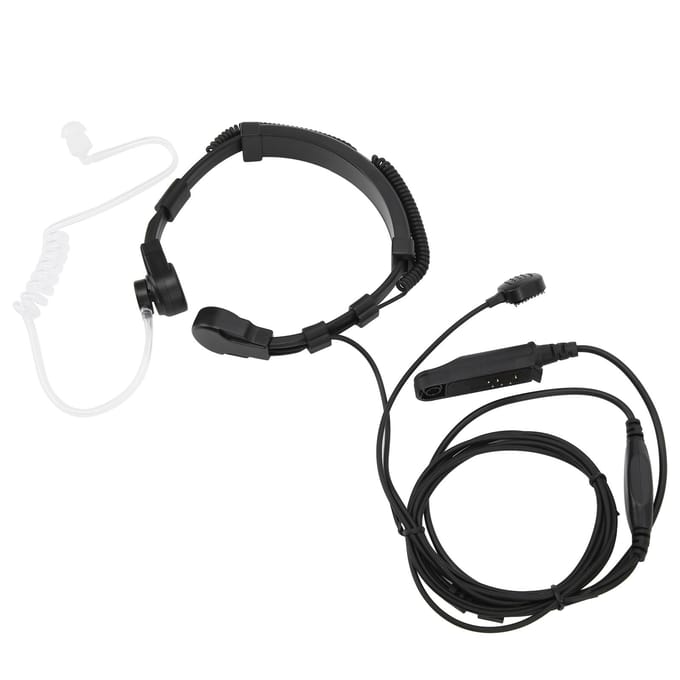 Keelmicrofoon Headset Luchtkanaal Keelvibratie PTT Microfoon Headset voor UV9R Plus BF9700 BFA58