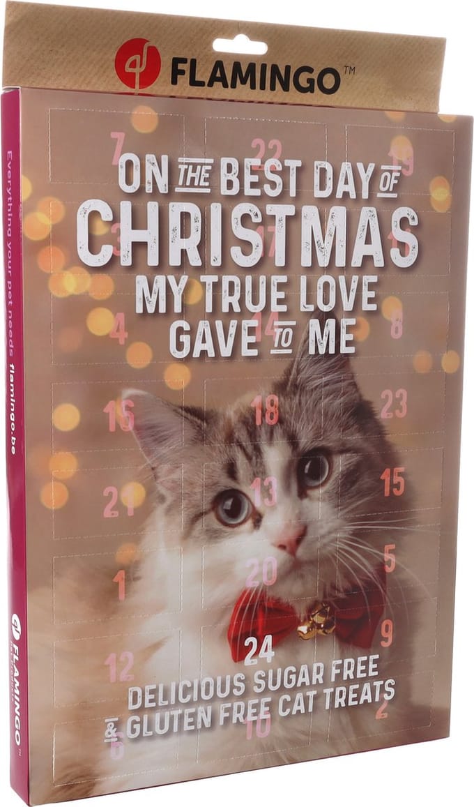 Flamingo - Snack Katten - Kerst Kalender Chick’n Snack Kat 24stuks - 24st - 137353 - 24st