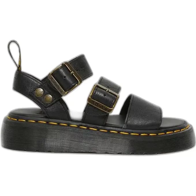 Platte sandalen Dr. Martens Gryphon Quad Black Pisa
