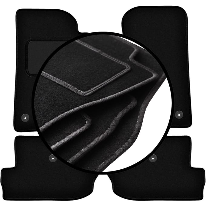 Complete set veloursmatten voor: Jeep Wrangler IV off-road (2017-)