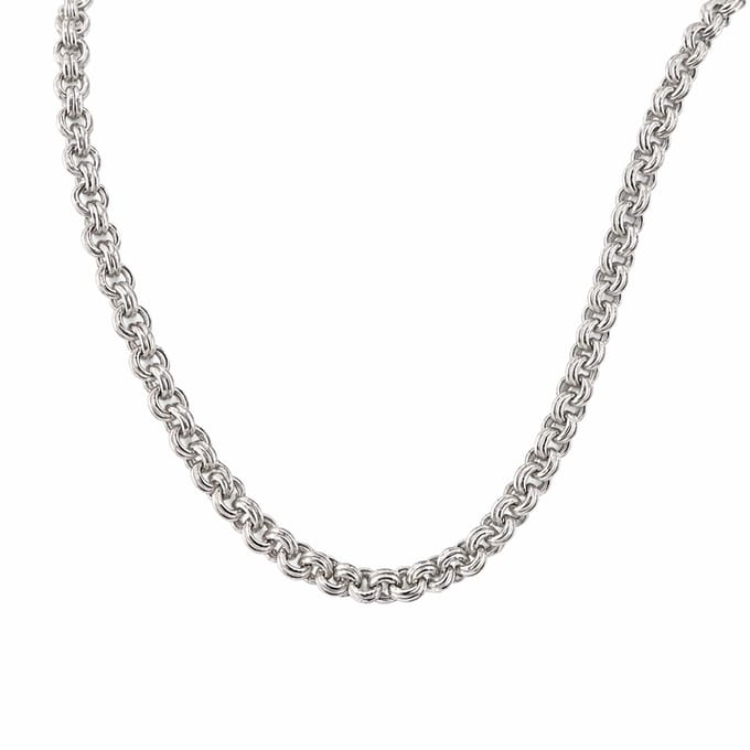 Lange Zilveren Ketting 100 cm – Jasseron Schakel