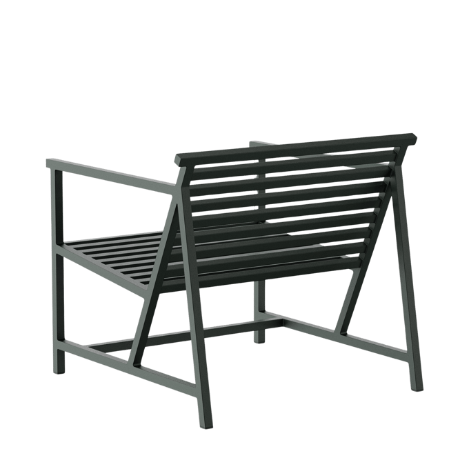 NINE 19 Outdoors Lounge fauteuil - green