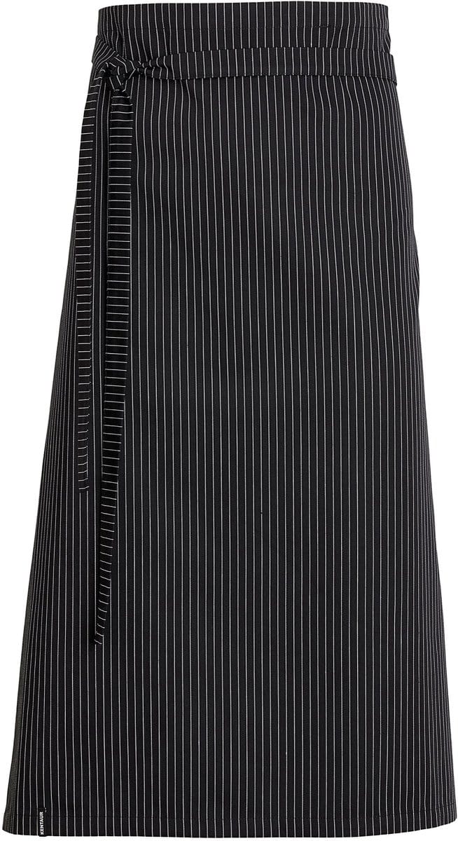 Kentaur Waiter's apron 31040-75 - black/white stripe - UNI