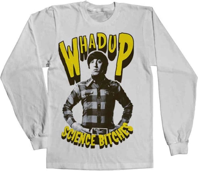 The Big Bang Theory Longsleeve shirt -M- Whadup Science Bitches Wit