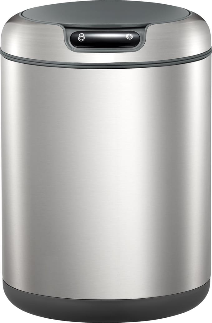EKO - Galleria Sensor Afvalbak 9 liter - Stainless steel Plastic - mat RVS - Prullenbak