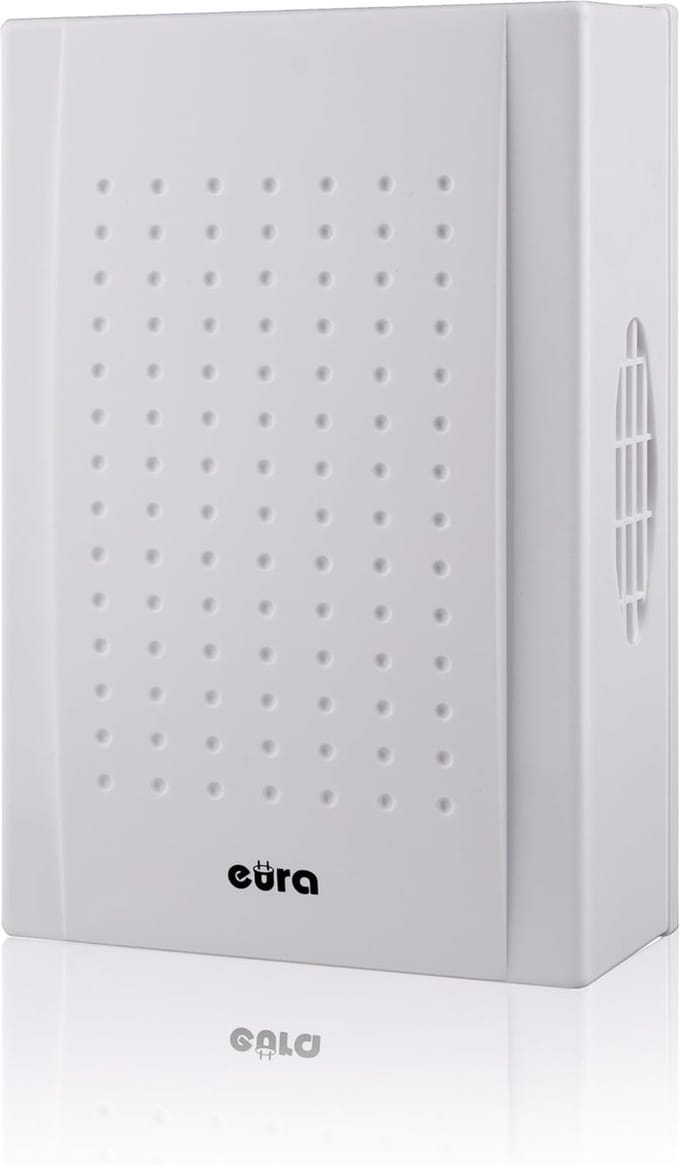 Deurbel Dubbel Geluid - Gong Mechanisch - Welkom Thuis - Warmtebescherming Spoel - 14.5 x 9.5 cm - Wit