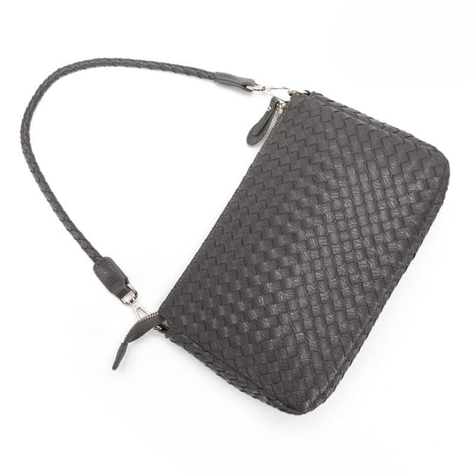 Dames tas, Schoudertas, Geweven Handtas, Modieuze Tas, Crossbody Tas gray