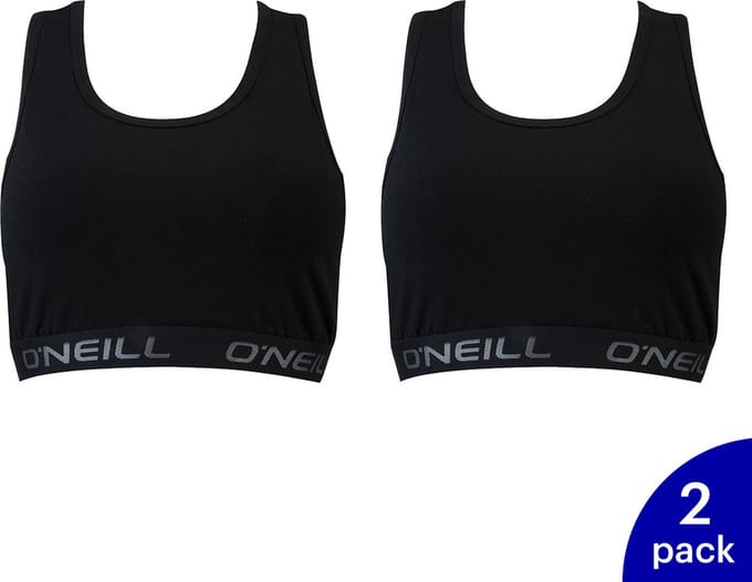 O'Neill - 4-Pack - Dames Sporttop - Onzichtbaar Katoen - Dames - zwart - L - 809001