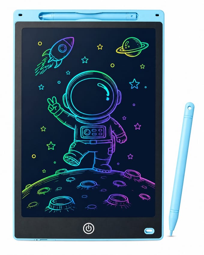 LCD Tekentablet Kinderen 8,5 Inch - Tekenbord met Kleurenscherm - Kindertablet Speelgoed voor Onderweg - Blauw
