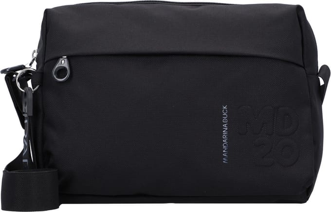 MANDARINA DUCK Schoudertas MD20 Medium Zip Crossover Black Zwart