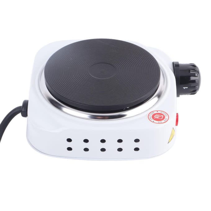 Draagbaar 500W Elektrisch Mini Fornuis Kookplaat Multifunctionele Kachel voor Thuis white