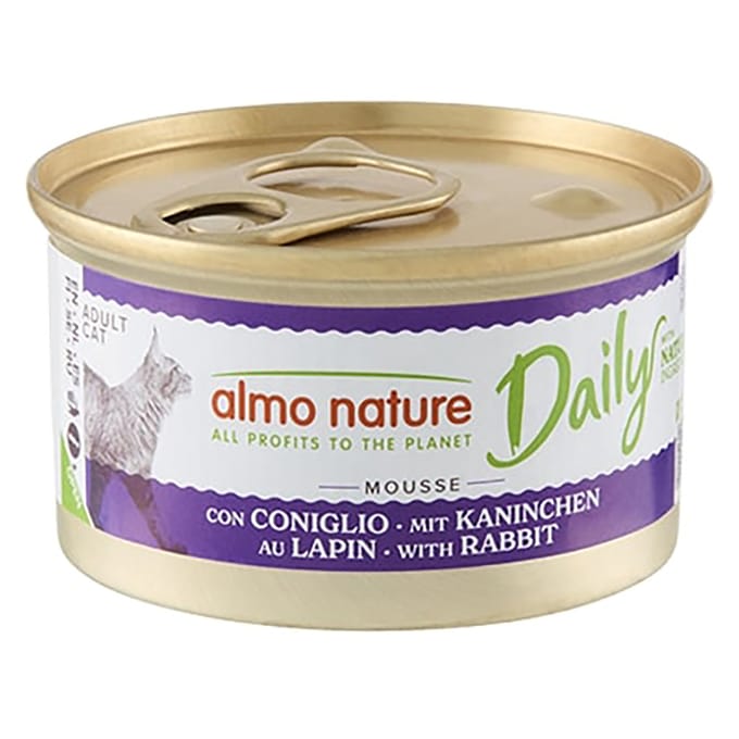 Almo Nature Kattenvoer - Daily Menu Mousse Konijn - 24 x 85 g