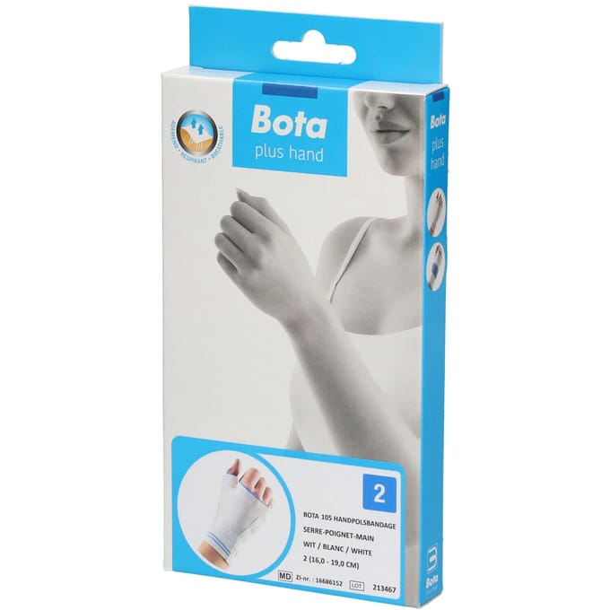 Bota Handpolsband + Duim 105 Wit Maat 2 1 Verband(en)