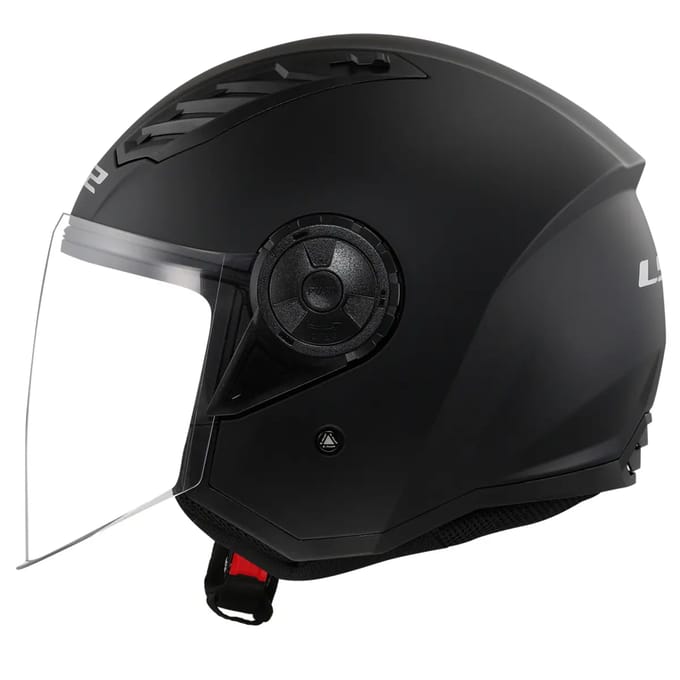 LS2 OF616 Airflow II Solid Mat Zwart 06 Jethelm - Helm