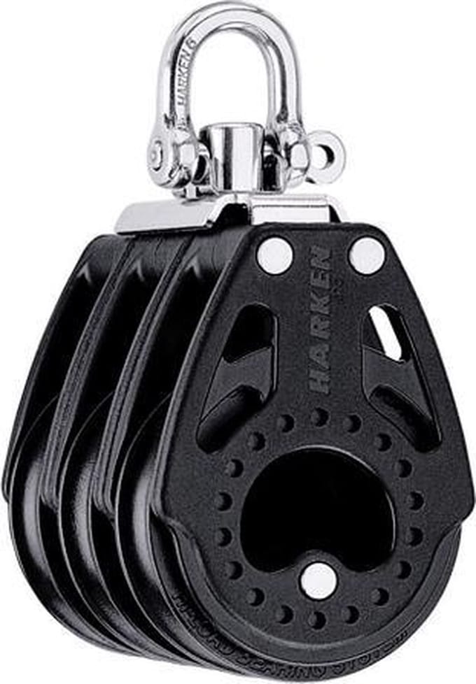 Harken Carbo Air 57mm-drieschijfsblok