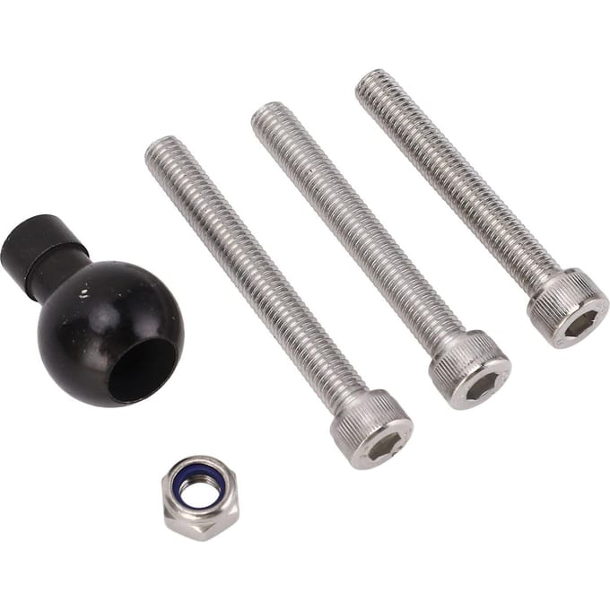 Motorfiets Stuurklem Basis Vorkpen Kogelbasis Kogelkopbasis met M8 Beugelbout 1 Inch gray