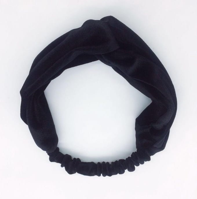 Haarband Twist - Bandana - Velvet - Zwart