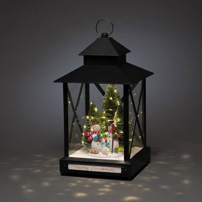 Konstsmide 4342-000 LED-decor Sneeuwpoppen Energielabel G (A - G) Warmwit LED Zwart Schakelaar, Timer