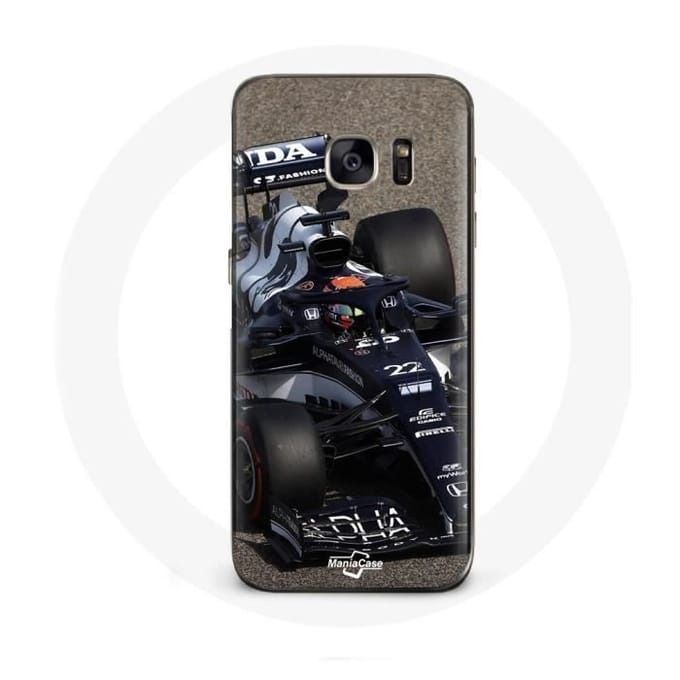 Coque - Formule 1 - Samsung Galaxy S7 - Yuki Tsunoda - Bleu - Rigide bleu