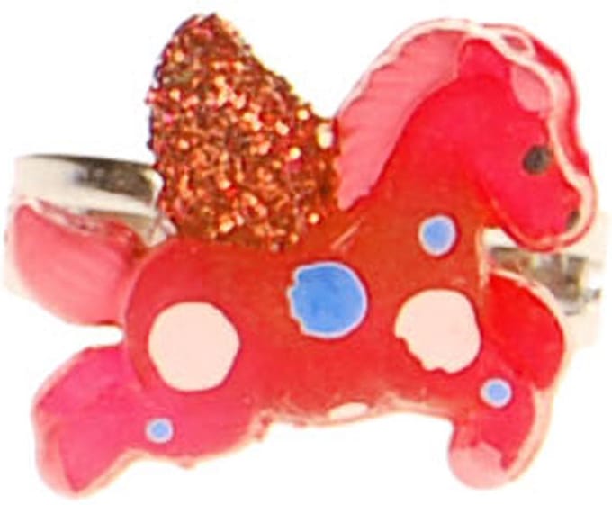Ringetje paardje rood