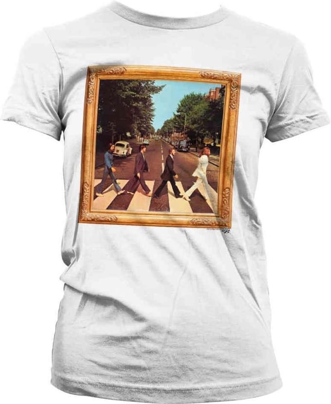 The Beatles Dames Tshirt -S- Abbey Road Cover Wit