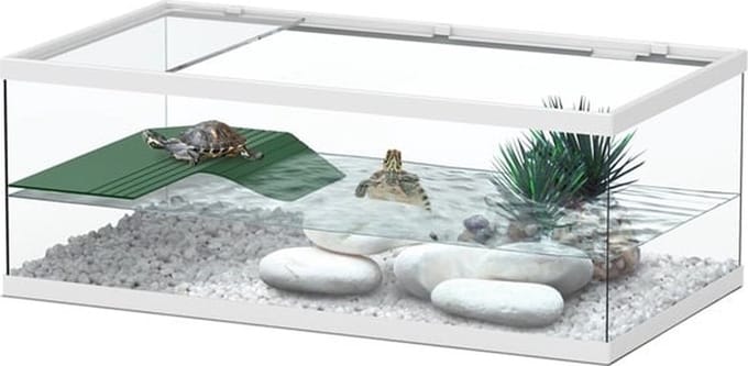Tortum 55 - Terrarium Waterschildpad - Wit - 55x29x20 cm