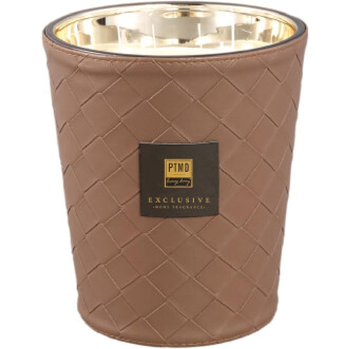 PTMD - Geurkaars Ptmd - Bruin - 16x16x19cm