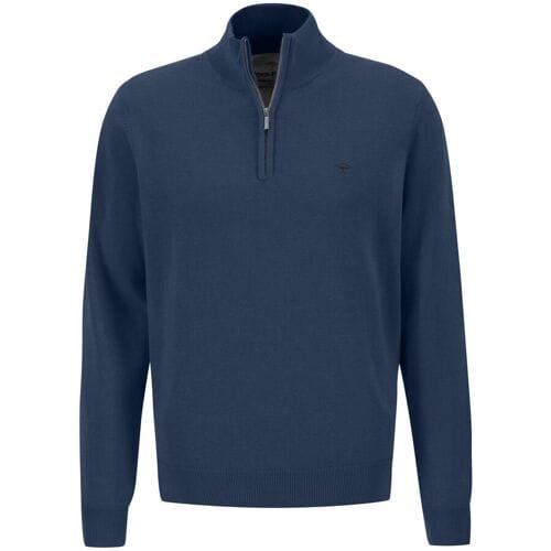 Fynch-Hatton Trui Troyer Zip Cotton Night / male