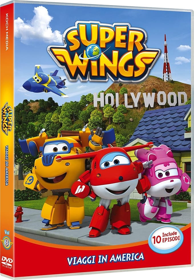 PLAION Super Wings - Viaggi In America DVD Italiaans