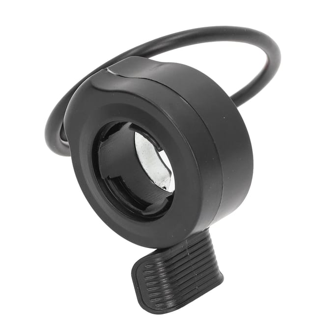 Elektrische Fiets Duimgashendel Accelerator 130X Vingergashendel met Waterdichte Connector Fiets black