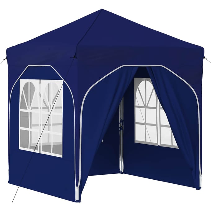vidaXL - Pop-up - Feesttent - 192 - x - 192 - x - 245 - cm - Blauw